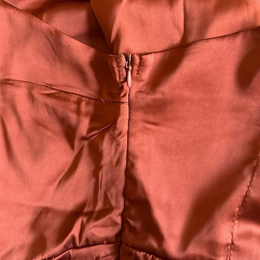 LYANER Women's One-Shoulder Sleeveless Midi Dress With Wrap And Zipper S - Picture 6 of 6